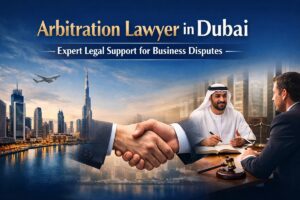 Arbitration lawyer in Dubai providing legal consultation for dispute resolution in UAE