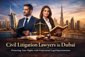 Professional civil litigation lawyers in Dubai providing legal representation for dispute resolution in UAE courts.