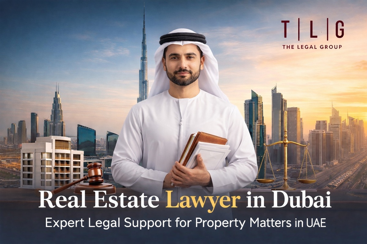 Professional real estate lawyer in Dubai UAE handling property legal matters