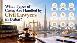 Civil lawyers in Dubai handling contract disputes, debt recovery, property disputes, construction claims and commercial litigation.