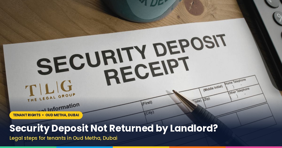 Security deposit not returned by landlord in Dubai – legal steps for Oud Metha tenants